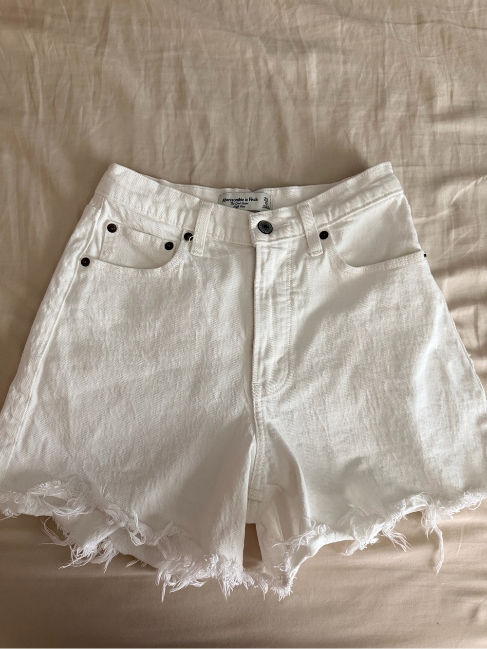Abercrombie dad shorts Highrise white 0/25 curve
